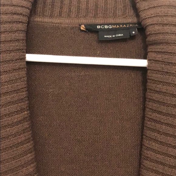 Brown BCBG Short Sleeve Wrap Sweater in Size S - Picture 2 of 4